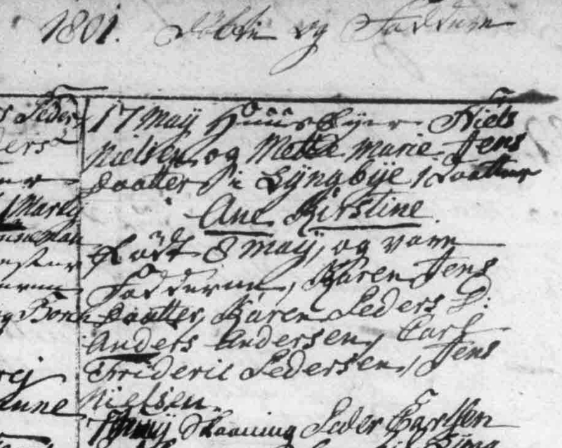 Ane Kirstine Nielsdatter 1801
